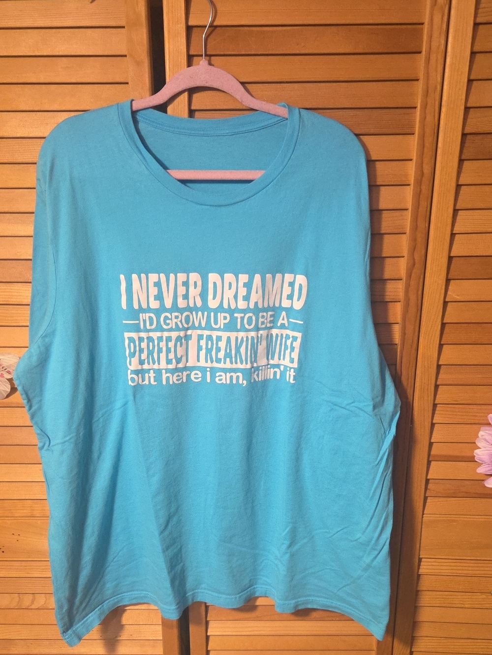 Bella Canvas Turquoise Short Sleeve Tee with White Graphic